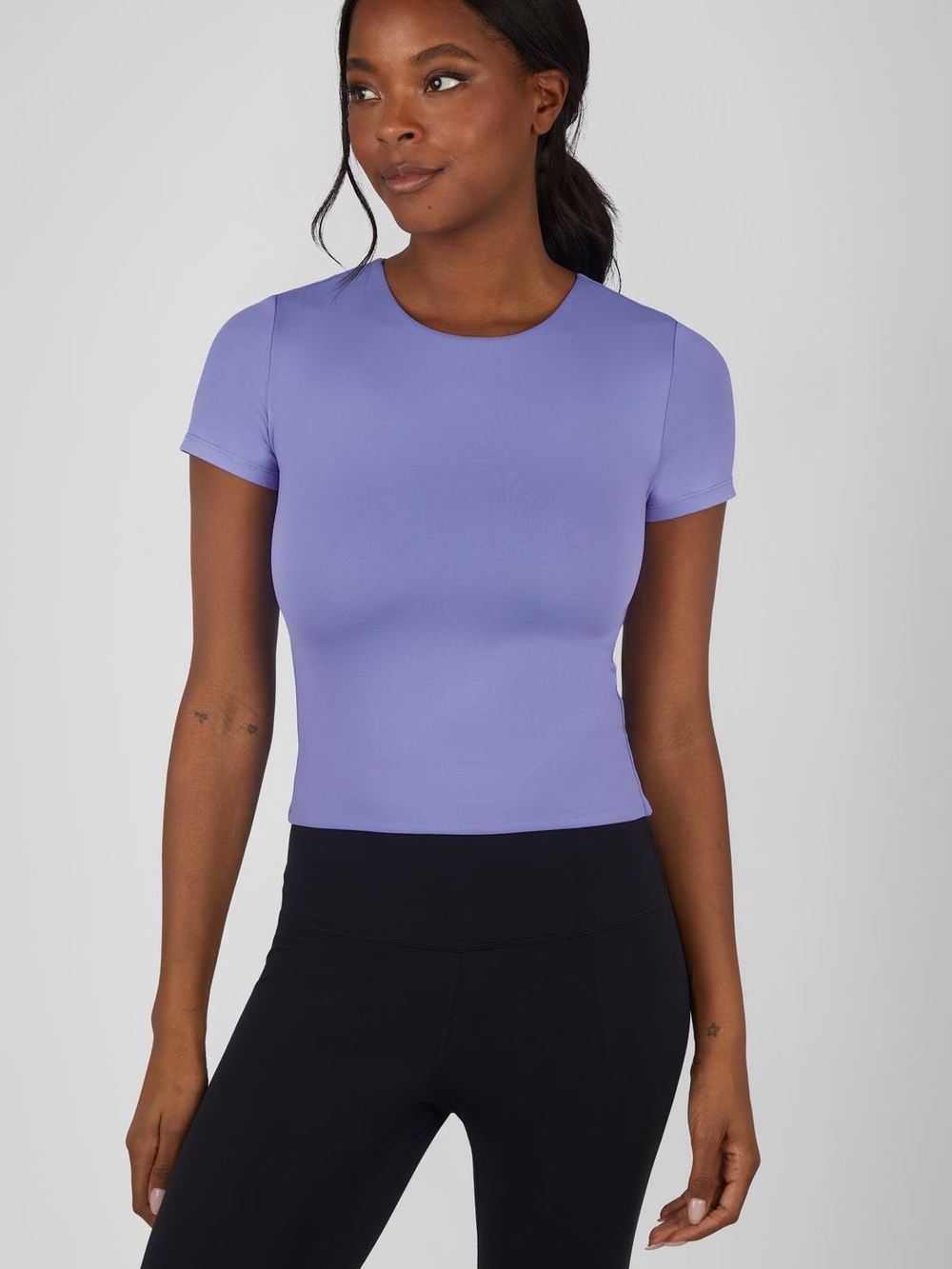 Lavender Short-Sleeve Fitted Tee